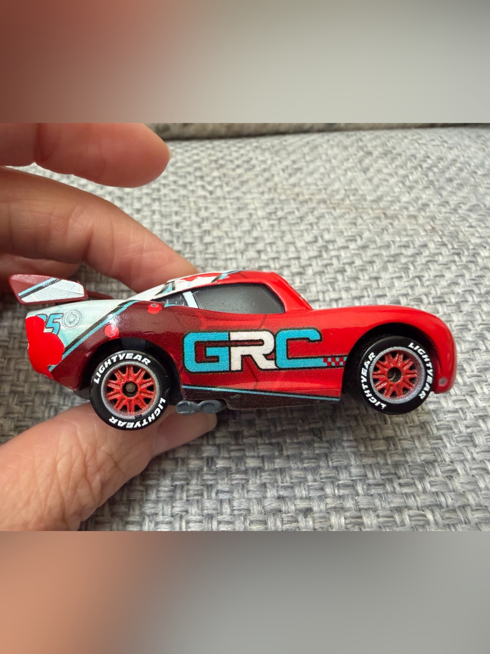 Pixar Cars Lightning McQueen flash GRC diecast